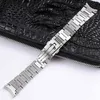 De horlogeband voor tag Heuer Calera-serie Solid roestvrij horloge accessoire horlogeband 22mm stalen zilveren armband