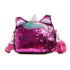 5styles Sacs à main INS Sequin licorne rabat Bébé Filles Messenger sac à bandoulière portefeuille Fille de bande dessinée Enfants Sac à bandoulière Boutique Porte-monnaie sac à main 451 K2