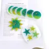 NOUVEAU DIY EPOXY résine Silicone Moules Star Sun Moule Moule manuelle Ornement manuel Pendentif Blanc Transparent Nouveau EWD6853