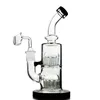 Mini Bong Glass Hookahs Double 12 Arms Tree Perc Water Pipes Waterpipe 14mm Female Joint With Banger Small Dab Rigs Oil