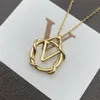 Designer Gold Necklace Classics That Never Go Out of Style Necklaces Fashion Letter Design for Man Woman 3 Styles Top Quality275E