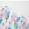Jakość Bawełniana Niemowlę Bebe Dzieci One-Pieczęciowe Sukienki Line Dla Dziewczyn Summer Casual Beach Dress Odzież dziecięca Dziewczynka Ubrania Q0716