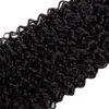 I capelli umani ricci pieni intrecciano estensioni remy di trama 3 bundle da 30 pollici di nero naturale brasiliano per donna spessa3539778