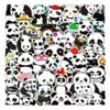 10/50 adet Küçük Panda Çıkartmalar Klasik Grafiti Bavul Serin Laptop Kaykay Karikatür Oyuncak Bagaj Sevimli Hayvan Panda Çıkartmaları Araba