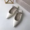 Tasarımcı Kadın Bing Terlik Pompaları Pompalar Sandalet Yüksek Topuklu Kristal Sapanlar Stiletto Seksi Sivri Burun Parti Düğün EU35-43
