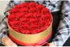 Rose éternelle en boîte, vraies roses préservées, avec coffret, cadeau de fête des mères, cadeaux romantiques pour la saint-valentin, vente en gros255e