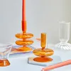 Floridd Taper Candle Houders Glass Candlesticks voor Thuis Bruiloft Housewarming Party Glas Vaas Tafel Boekenrek Decoratie