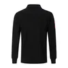 High Quality Men Long-sleeved Solid Color Mens Polo Shirt Casual Sports Cotton Lapel Large Size Short Sleeves