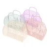 Storage Baskets Bathroom Laundry Basket Small Foldable Mesh Portable Plastic Organizers For Household Clothes2385295