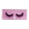 3D Falso pelashet Handmade Natural Olhando Messy Cross Wispy Longo Espesso Lashes Falsos 1 Par / Set