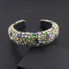 Barroco lindo diamante diamante acolchoado headbands de luxo pêlos de cristal para mulheres strass tiara bling acessórios de cabelo 309