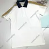 abbigliamento di lusso firmato per uomo polo da uomo classica maglietta patchwork a righe maglietta ricamata colletto rovesciato linea riflettente manica superiore tee