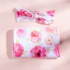 Pregnancy Pajamas Sleepwear Lounge Baby Swaddle Wrap Headband 3PCS Set Mom Nursing Pregnant Nightgown Maternity Sleep Dress Childbirth BHB21