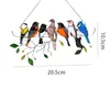 Creatieve multicolor vogels op een draad hoog gekleurd ornament decor vogel serie legering hangende ornamenten hanger woondecoratie geschenken