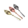 Tools Drinkware Spoons Bar Utensils Bitter Scoop Sugar Cake Filter Hollow Out 304 Stainless Steel Absinthe Cocktail Spoon DH8585