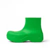 Chelsea boots femmes Candy couleurs unies rose noir Pistachio Frost jaune ruban plate-forme de mode Martin Bottine bout rond imperméable 2021