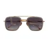 Квадратные солнцезащитные очки Pilot Gold Matte Grey / Grey Shaded Солнцезащитные очки для мужчин Sonnenbrille Защита UV400 Очки Лето с коробкой
