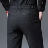 Wiosna męska szkocka krata przypadkowa spodnie biznesowe moda szczupła stretch męski skinny spodnie marki ubrania czarny niebieski 210715