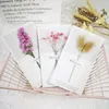 Flowers Greeting Cards Gypsophila dried flower handwritten blessing greeting card birthday gift cards wedding invitations DHL