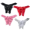 Wit Roze Erotisch Panty Vrouwen Kant G String Thongs Lage Taille Sexy Slipje Dames Crotchless Ondergoed