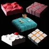 1pc DIY Irregularity Geometry Large Silicone Cake Mold 3D Pan Silicon Molds Square For Cake Baking Moulds decorating tools 210702