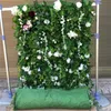 Plantes vertes Roses Hydrangea Penoy Fleur artificielle mur pour fond de mariage Couronnes de fleurs décoratives