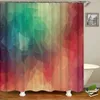 Duschvorhänge Bunte blendender Vorhang 3D-Druckbadezimmer mit 12 Haken wasserdicht 180 * 180 cm Polyestergewebebad