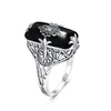 echt zwarte onyx ring