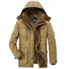 Minus 40 stopni Kurtka zimowa mężczyźni zagęścić ciepłe bawełniane kurtki męskie z kapturem windbreaker parka plus rozmiar 5xl 6xl Coats 210811