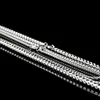 2.5mm-5.5mm Stainless Steel Necklace Rolo Twist Chain Link for Men Women 45cm-75cm Length with Velvet Bag1111369