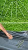 Garden Supplies Stakes Galvanized Landscape Staples U-Type Turf Staple for Artificial Grass, Rust Proof Sod Pins Securing Fences Barrier,Tents Tarps XB1