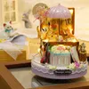 DIY Totoro Spieluhr montiert pädagogisches Spielzeug für Erwachsene Geburtstagsgeschenk Fantasy Forest Candy Cat Figuren handgefertigte Spieluhr 210319