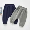 Primavera Bambini Neonati maschi Pantaloni larghi verticali Abbigliamento per bambini Autunno Pantaloni casual Bambini Harem 210429