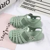 Summer fashion hollow solid color baby girls casual flat sandals toddler girl shoes 210515