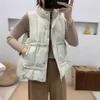 Хлопок мягкий жилет Женская повседневная короткая с капюшоном Parka Mujer осень зимний без рукавов теплый жилет женской женской плюс размер вручную 210525