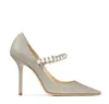 Włosze Londyn Baily pompki brokatte damskie sandały buty kryształowy pasek perłowy idealny suknia ślubna ślubna spiczasta palca lady luksus EU35-42