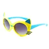 Kids Size Lovely Animal Sunglasses Cute Cat Design Big Frame Glasses With UV400 Lenses 6 Colors Wholesale