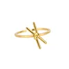 Обручальные кольца лук для женщин Девочки Регулируемая открытая нержавеющая сталь золотой серебряный кольцо Боунат Кольцо 2021 Тенденция Ювелирные изделия Anillos