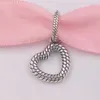 925 Sterling Zilveren Sieraden Maken Kit Pandora Snake Chain Patroon Open Hanger Charms Hartketen DIY Armbanden voor Vrouwen Bead Bangle Men Girl Past Europa 399094C00