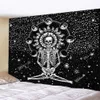 Camamitever Skull Yoga Tapeestry Travel Pad Sleeping Pad Poliester Tkanina Szkielet Drukowana ściana Wiszące Gobelin 210609