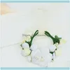 Outils Produits capillaires2 pièces couvre-chef parent-enfant bracelet accessoires couronne filles simulation fleur mariage floral beau bandeau ensemble Wrea
