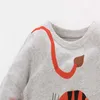 Atlama Metre 2-7 T Aplike Kız Erkek Tişörtü Kış Bahar Toddler Pamuk için Moda Spor Çocuk Gömlek Tops 210529