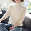 Peonfly Höst Vinter Kvinnor Stickad Turtleneck Sweater Casual Soft Jumper Fashion Slim Femme Elastic Pullovers Ladies 211011