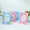 20pcs Boy&Girl Kraft Paper Gift Bags Candy Bag Shopping Bags Baby Shower Birthday Gift Package Bag Birthday Party Decor kids 210724