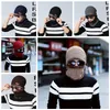 Hiver tricot tricot foulard coffre-t-shirt de fête de fête respirante parent-enfant pamans doux Skullies Cap Masque Coltfaps Unisexe