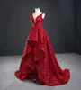 Vestidos de noite de formatura para mulheres vestidos elegantes vestidos de luxo de luxo lantejoulas esmeraldas bling vermelho robe de soirée femme