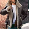 sheepskin trench coat mens