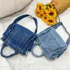 Sacos de compras Denim jeans sholuld para meninas casuais moda de alta qualidade mulheres crossbody daily messenger bolsa de bolsa de bolsa220307