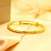 24K Gold Plated Star Bangles 2021 Brand New Fine Jewelry For Women And Men Luxury Copper Limited Promotion Real Push Pull Bracelet4666406