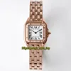 Eternity Ladies Zegarki BVF Najnowsza wersja WGPN0006 22mm Th: 6mm White Dial Swiss Ruch Kwarcowy WGPN0007 Zegarek damski Sapphire 18K Rose Gold Case Pasek